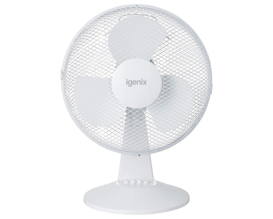Igenix 12" Desk Fan White