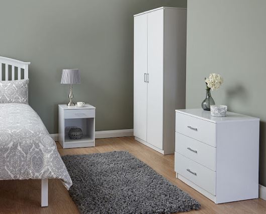 Princeton 3 Piece Bedroom Set-White