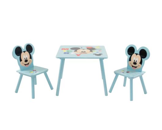 Mickey Mouse Table & 2 Chairs