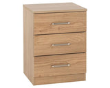DAKOTA 3 DOOR WARDROBE BEDROOM SET - OAK EFFECT