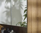 Hampshire Mirrored Bathroom Wall Cabinet Walnut