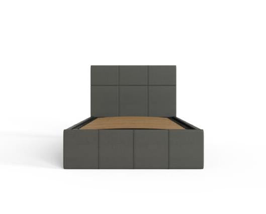 Serena Single Side Lift Ottoman Bed-Grey