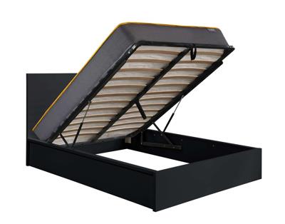 Oslo King Ottoman Bed - Black