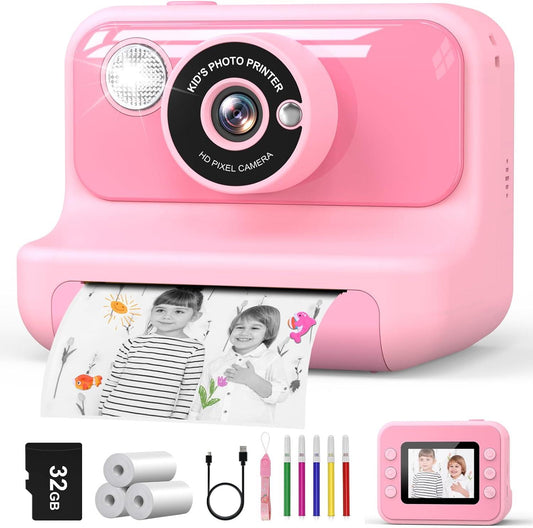 Kids Camera Instant Print - Pink