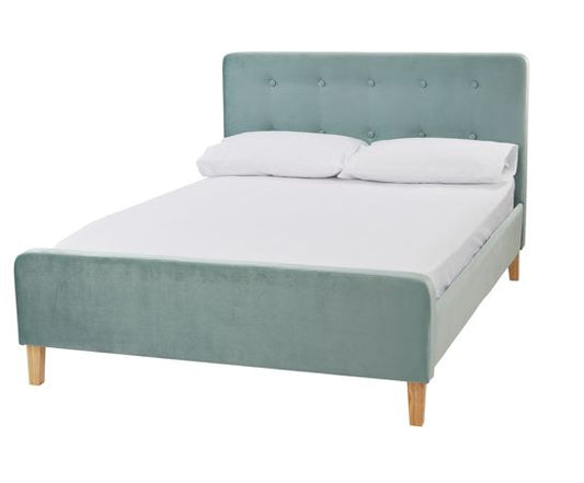 Pierre King Bed - Aqua