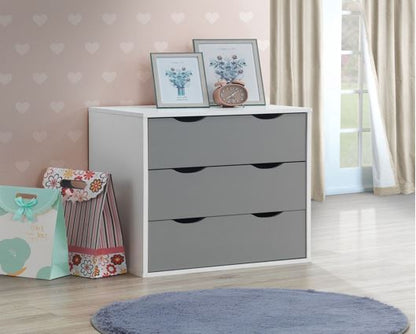 Atrix 3 Drawer Chest-Grey