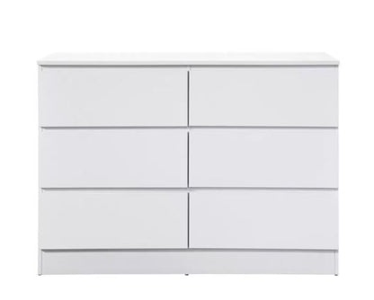 Oakley 6 Drawer Chest- White