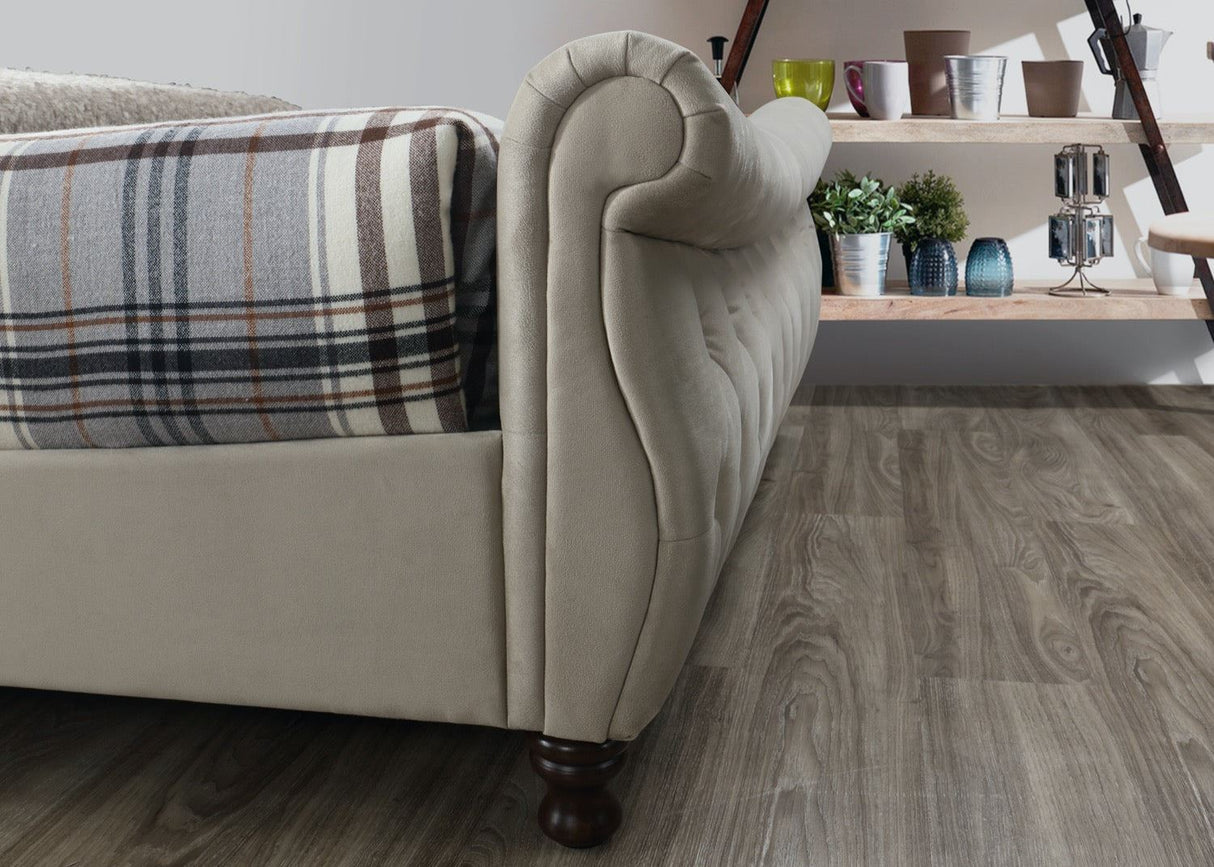 Copenhagen King Bed - Cream