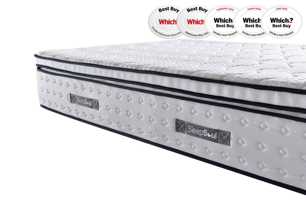Roll Up Space 2000 Pocket Sprung Boxtop Mattress (35cm Depth) - Super King