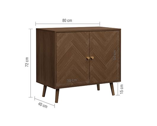 Herringford 2 Door Sideboard - Walnut