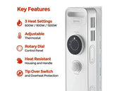 Igenix IG2615 1500W Oil Filled Radiator