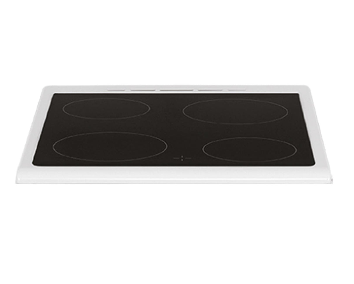 New World NWTOP63DCW 60cm Double Electric Cooker with Ceramic Hob