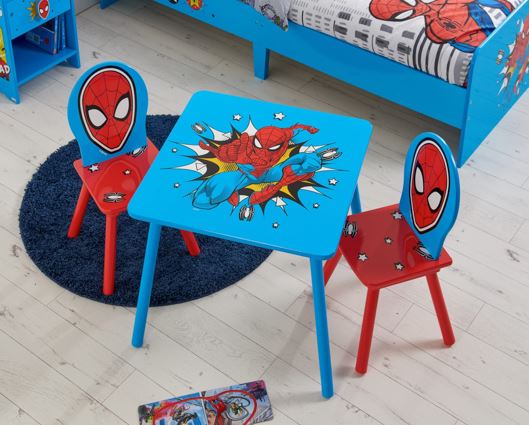 Spiderman Table & 2 Chairs