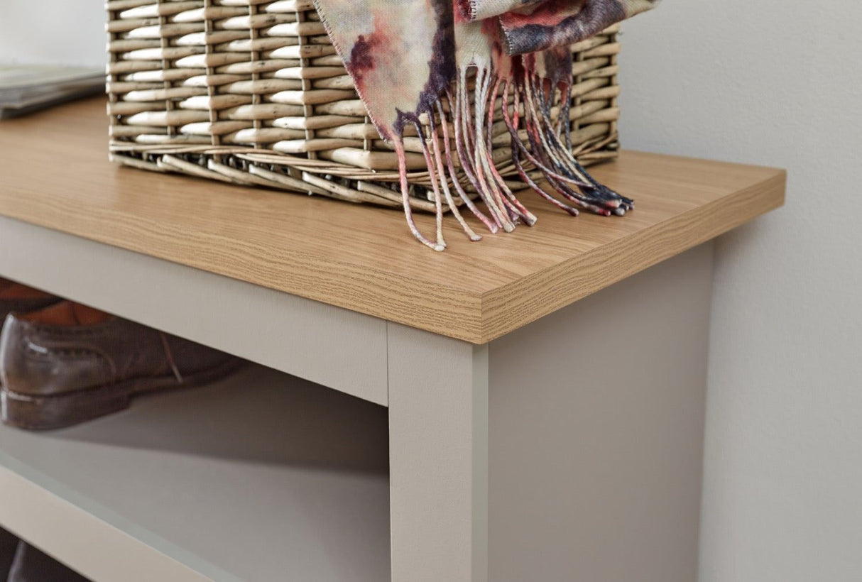 Lachlan Simple Shoe Bench-Grey