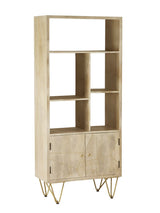 Light Gold Large 2 Door Bookcase