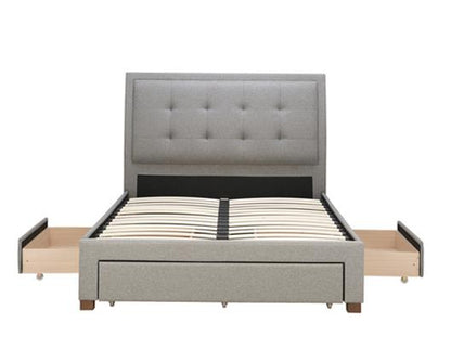 Shelby Double Bed - Grey