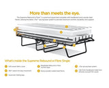 Jay-Be Supreme Automatic Folding Bed with Rebound e-FibreÃ‚Â® Mattress - Small Double