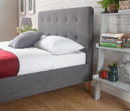 Ashbourne Bedstead Double Bed - Grey