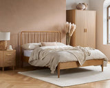 Axel 2 Drawer Fluted Bedside - Oak
