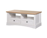 Carman Coffee Table with 2 Drawers-White