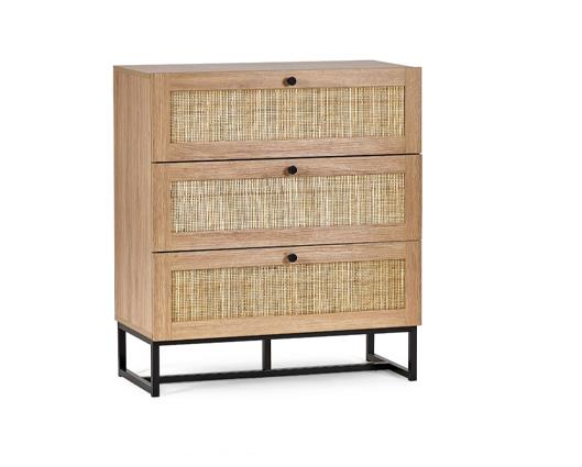 Petra 3 Drawer Chest- Oak