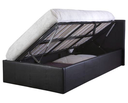 Serena Side Lift Ottoman King Bed - Black