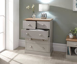Kinsley 2+3 Drawer Chest-Grey