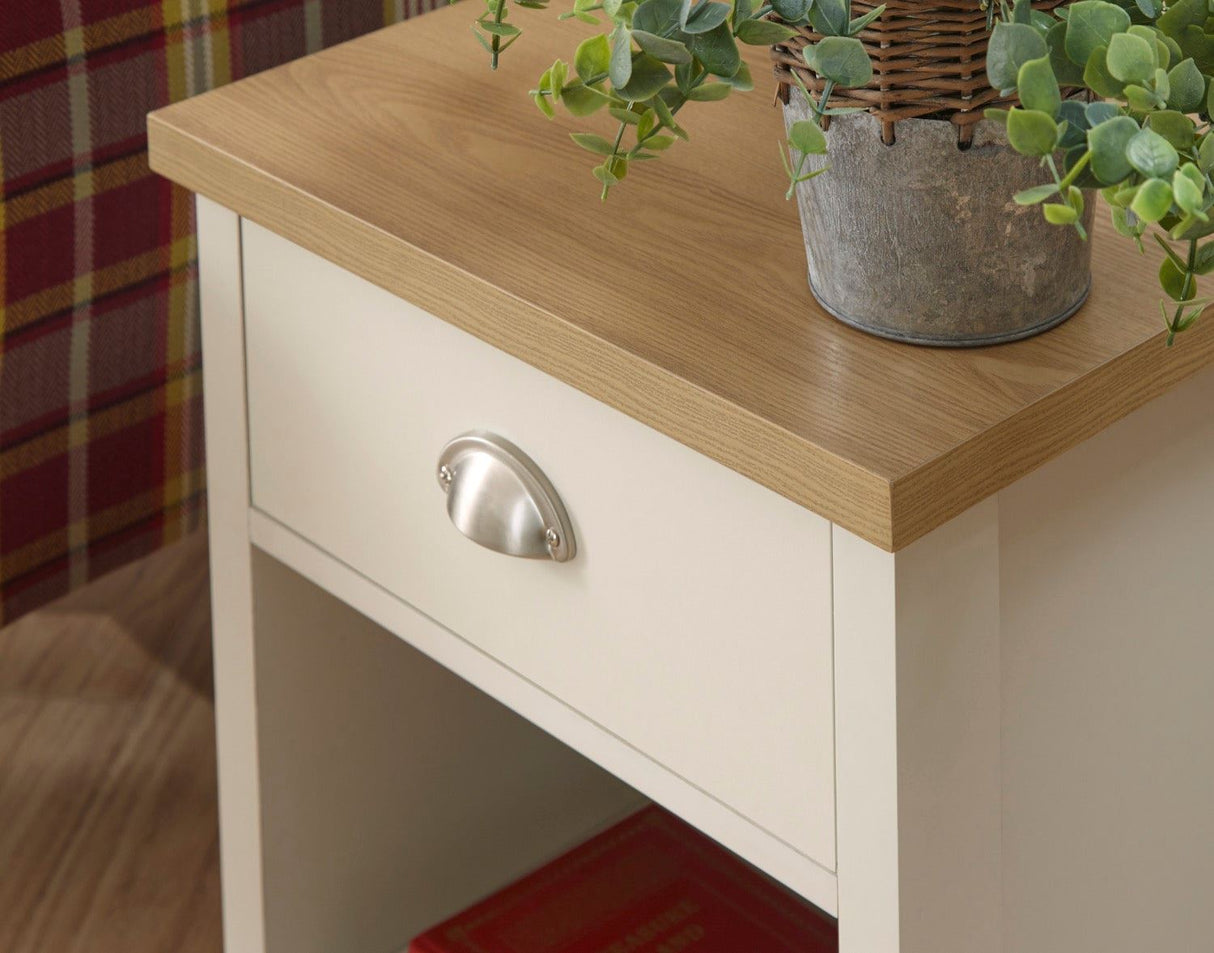Lachlan Lamp Table-Cream