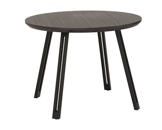 QUEBEC ROUND DINING TABLE - BLACK WOOD GRAIN