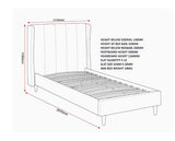 AMELIA 3' BED - PINK VELVET FABRIC