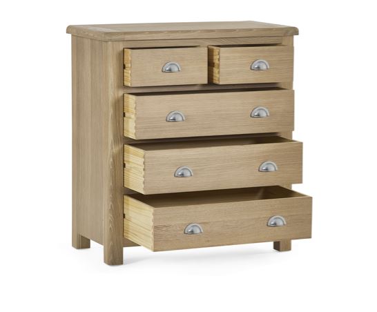 Malani Limed Oak 3+2 Drawer Chest