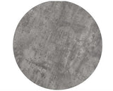 ATHENS ROUND & LUKAS DINING SET (X4 CHAIRS) - CONCRETE/SAPPHIRE BLUE VELVET