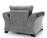 Francisco Armchair - Black & Charcoal