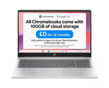 HP 15a-nb0503sa 15.6" Chromebook - Intel® N100, 128 GB UFS, Silver