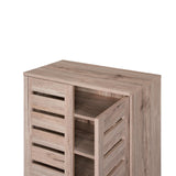 Euston 2 Door Shoe Cabinet - Sanremo Oak