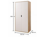 Atrix 2 Door Wardrobe-White