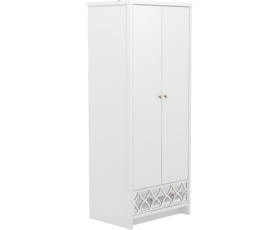 Arlo 2 Door 1 Drawer Wardrobe- White