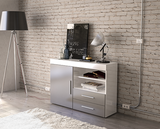 Edgeware 1 Door 2 Drawer Sideboard- White & Grey