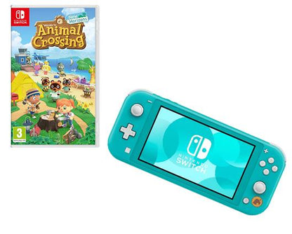 Nintendo Switch Lite Turquoise Timmy & Tommy Edition with Animal Crossing: New Horizons