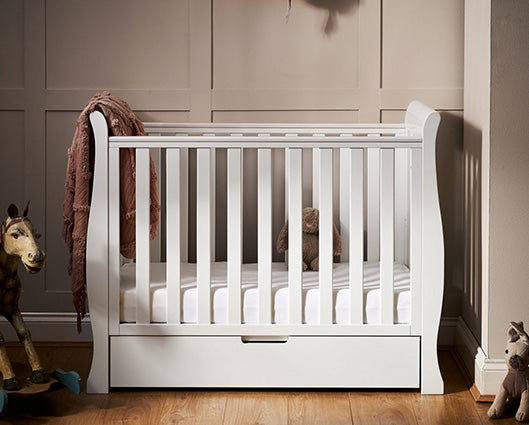 Seren Space Saver Cot & Cot Top Changer - White