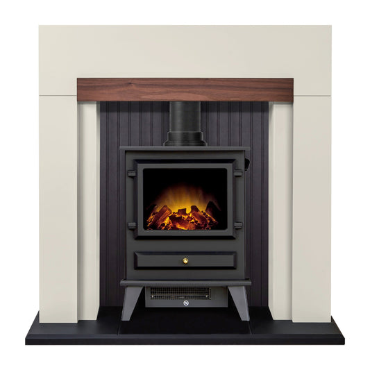 Stalbridge Stove Suite in Cream 39 inch