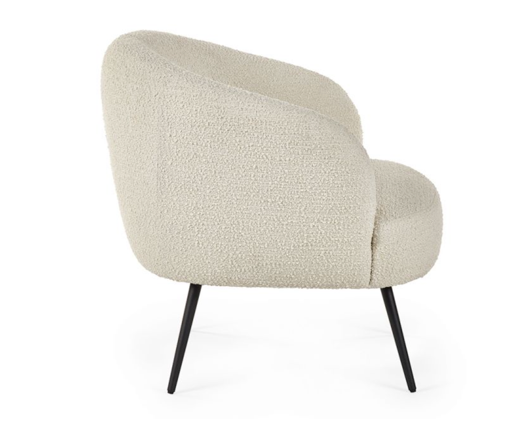 Gali Boucle Accent Chair- Ivory