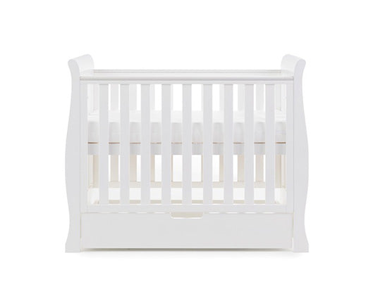 Seren Space Saver Cot + Sprung Mattress - White