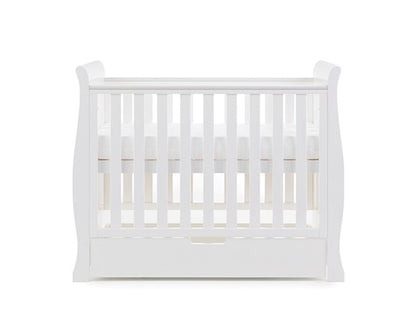 Seren Space Saver Cot + Sprung Mattress - White