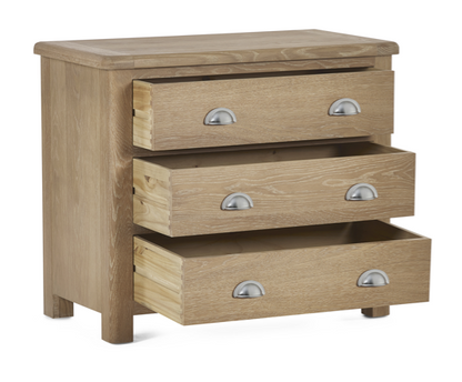 Malani Limed Oak 3 Drawer Chest