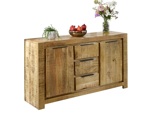 Sutton Solid Wood Large 2 Door 3 Drawer Sideboard