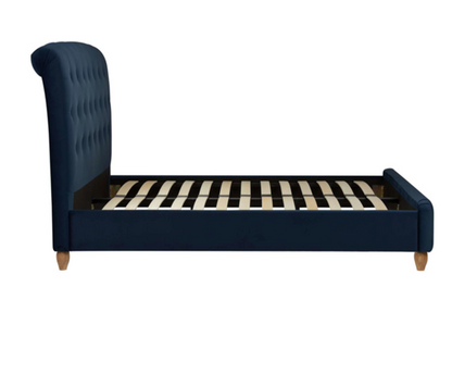 Bradley King Bed- Midnight Blue