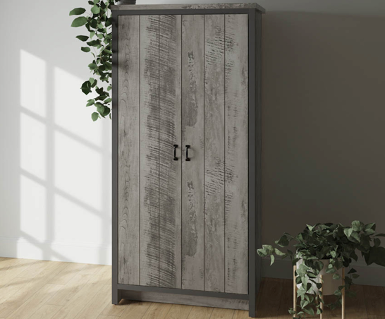 Baxter 2 Door Wardrobe- Grey