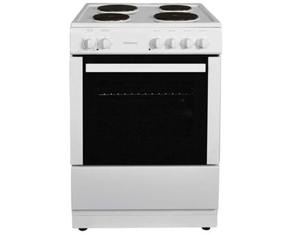 Statesman NAPIER60EW 60cm Single Cavity Electric Cooker with Solid Plate Hob