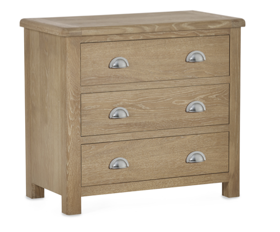 Malani Limed Oak 3 Drawer Chest